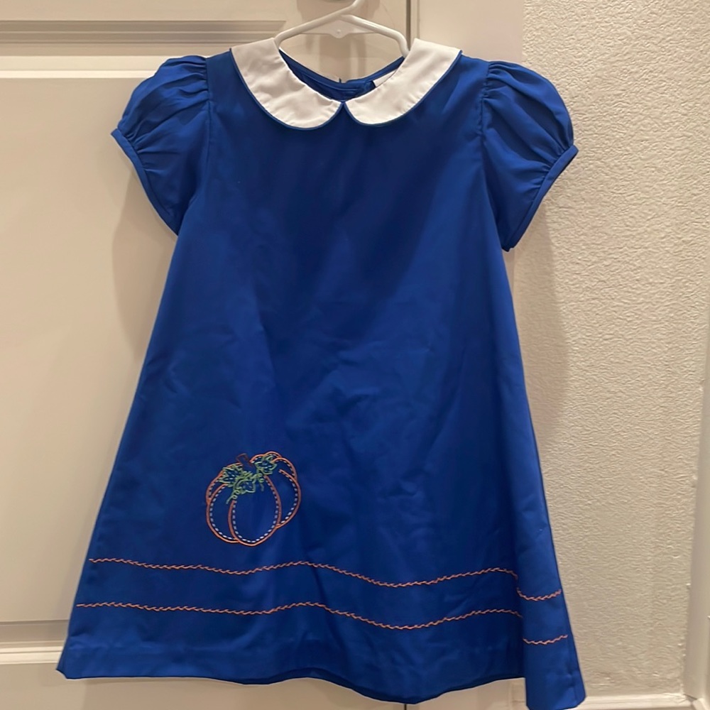The proper peony pumpkin dress royal blue. size 5